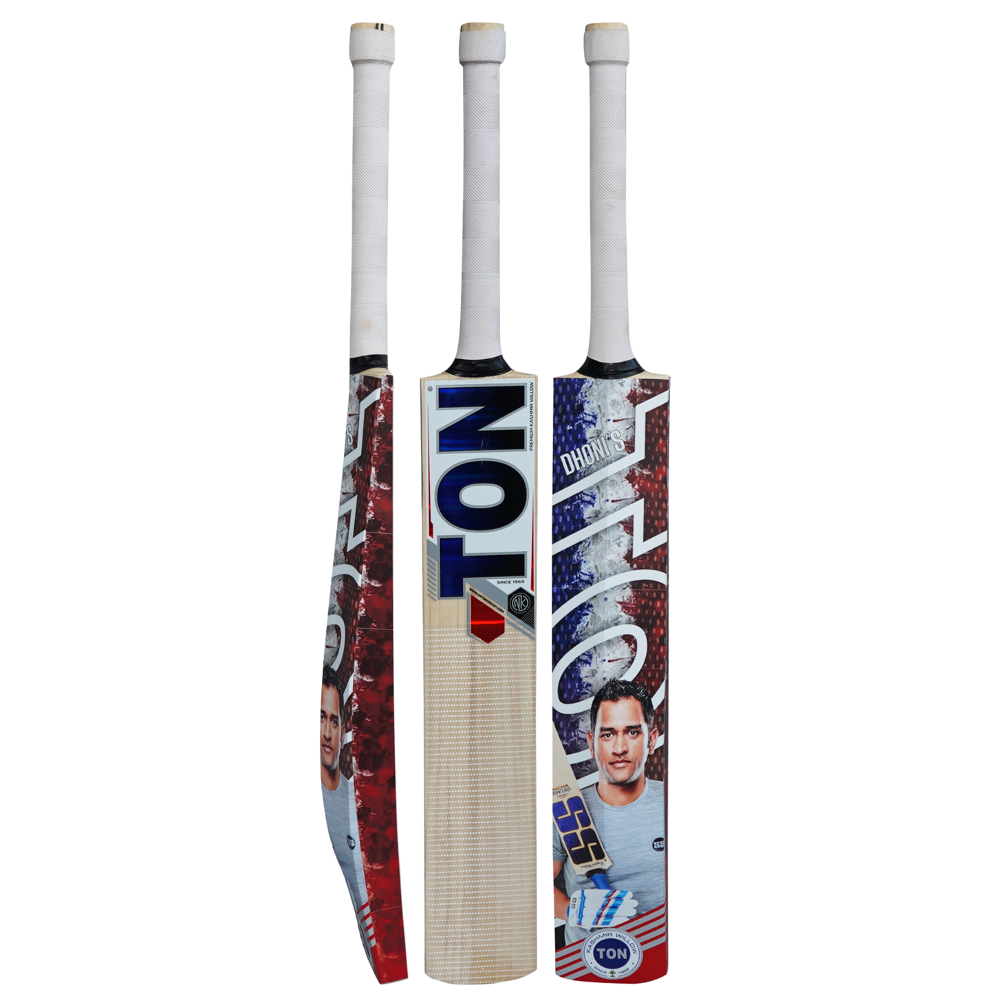 Dhoni Kashmir Willow Cricket Bat (Full Sticker)