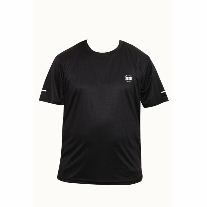 SS Custom Black T-Shirt for Men's and Boys | SS Cricket