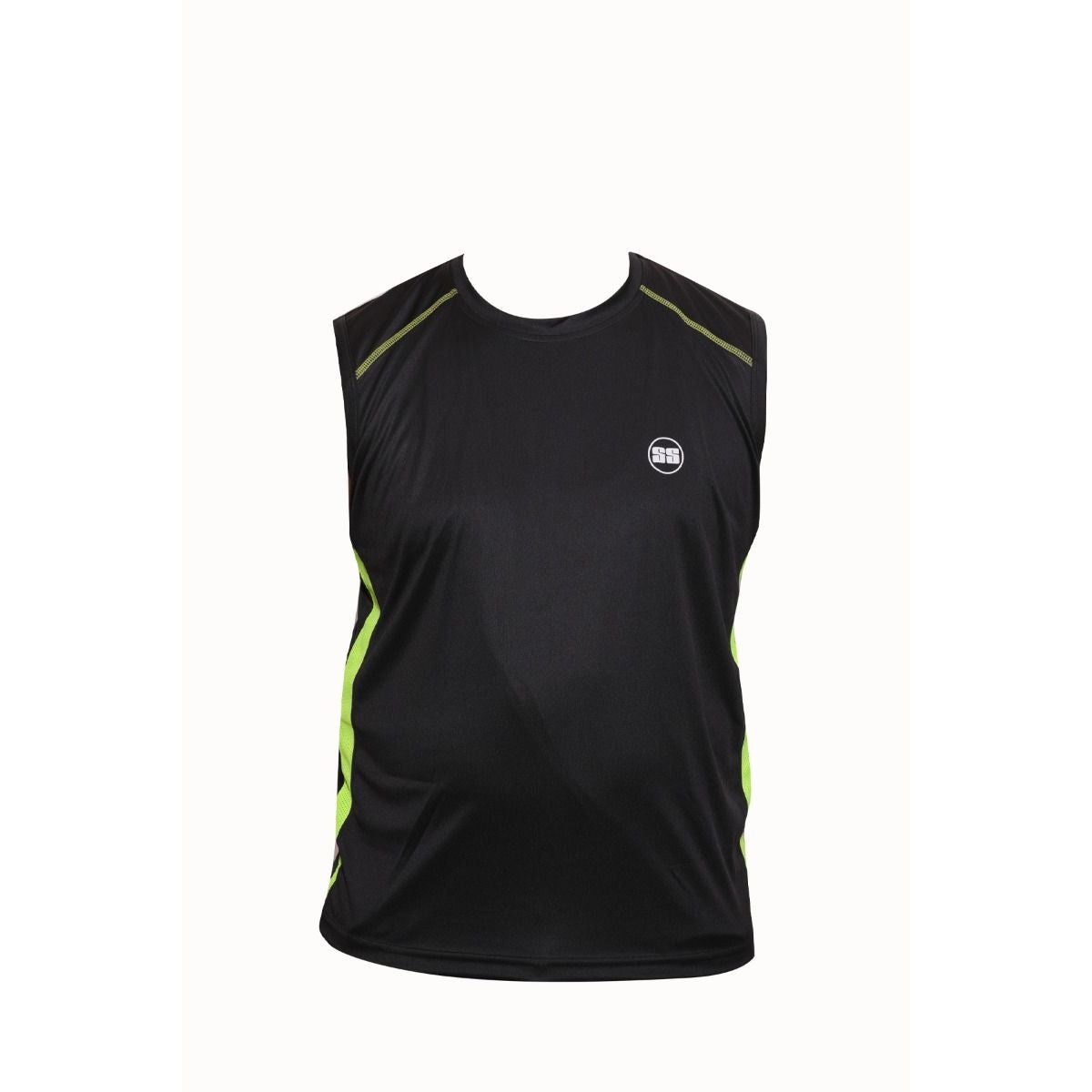 SS Premium Vest Black T-Shirt Men's and Boys | SS Cricket
