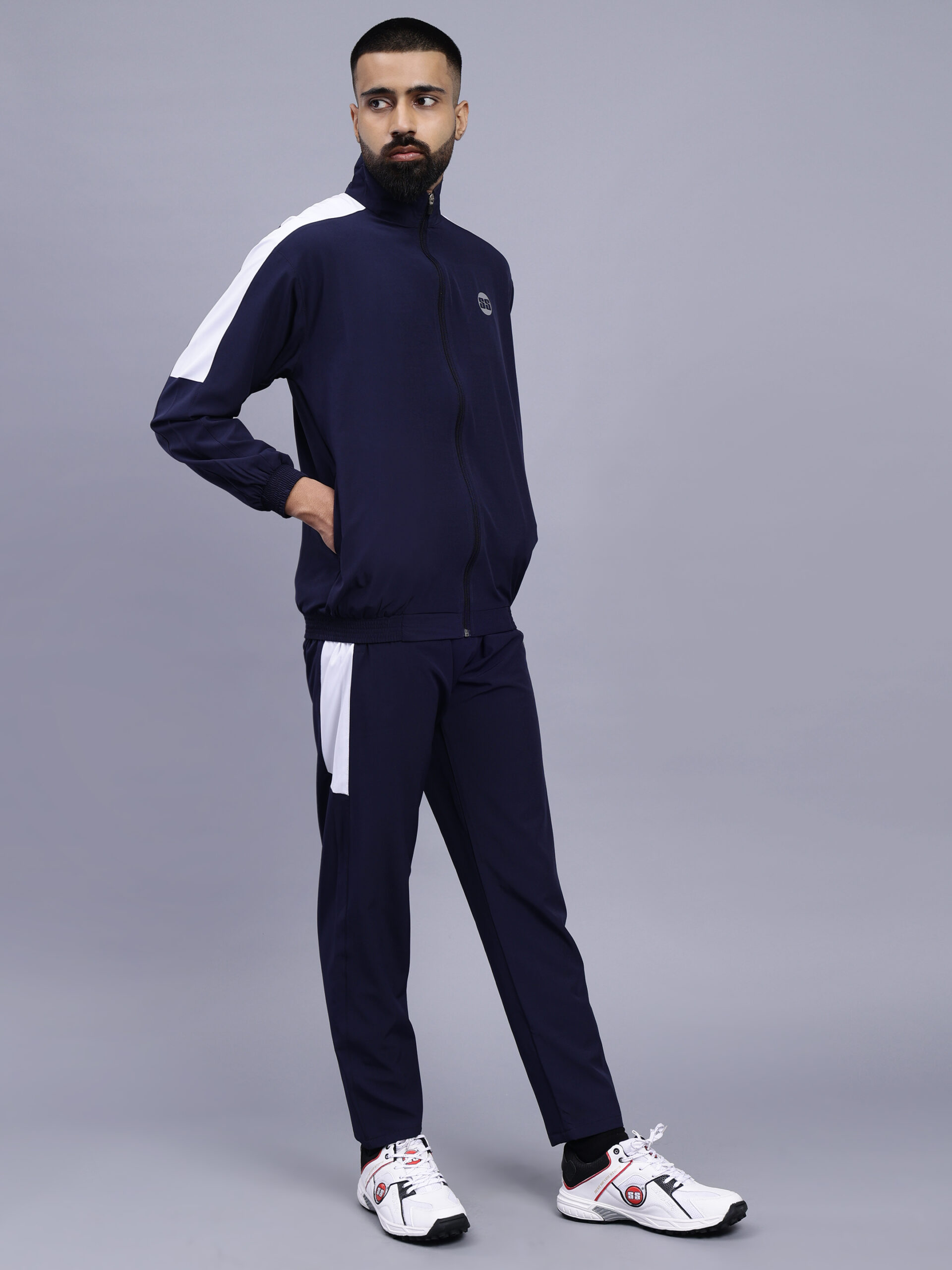 SS Master Tracksuit for Men and Boys (Navy Blue) - SS Cricket